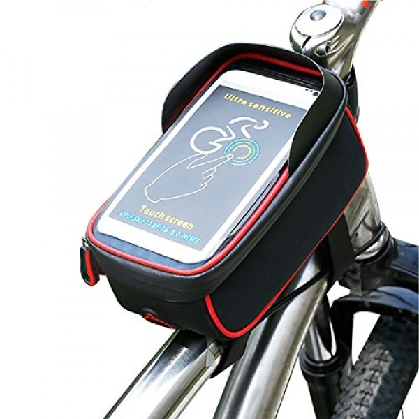 HOLDER BICYCLE BAG NEGRO/ROJO 5.5"